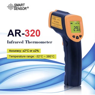 SMART SENSOR AR320 ดิจิตอลNon Contactเครื่องวัดอุณหภูมิอินฟราเรดIrเลเซอร์อุณหภูมิปืน-26F ~ 716F(-32C ~ 380C) pyrometer