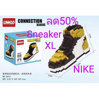 #ตัวต่อ รองเท้า #SPORT SHOES #SNEAKERS  จำนวน410ชิ้น 4 แบบ #Linkgo68229-68232