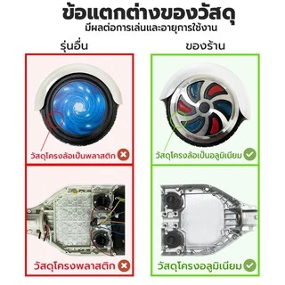 มินิเซกเวย์ Mini Segway 6.5" สมาร์ท บาลานซ์ วิลล์ สกู๊ตเตอร์ไฟฟ้า รถยืนไฟฟ้า 2 ล้อ มีไฟ LED และลำโพงบลูทูธส-#-4