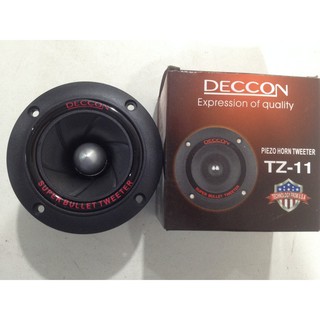 ดอกลำโพงเสียงแหลม DECCON TZ-11 Frequency 4-20 Khz Power 500 Watts 4-8 OHM 80x80 mm. PIEZO Horn Tweeter Speaker