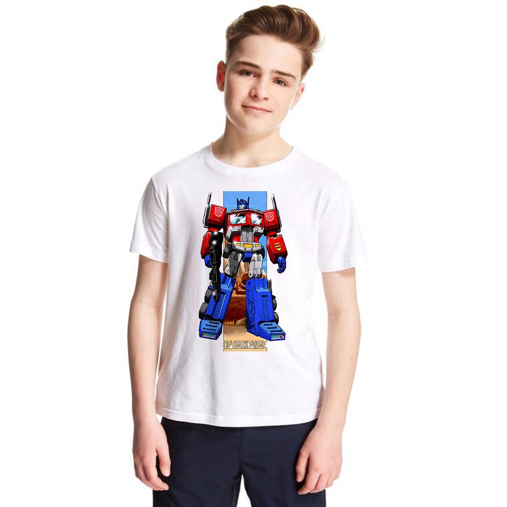 เสื้อยืดเด็กรับลมร้อนพิมพ์ลาย transformers