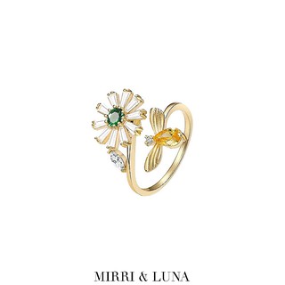 MIRRI &amp; LUNA - Flowery Daisy Bee Rotating Ring