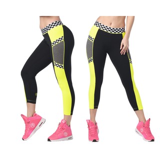 Zumba Lets Go Crop Leggings (กางเกงเลคกิ้งออกกำลังกายซุมบ้าและโยคะ)