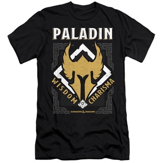 เสื้อยืดสีขาวขายดี เสื้อยืด พิมพ์ลาย Dungeons And Dragons - Paladin - Adulto Ajustado JNhood90PKijhf82S-4XL