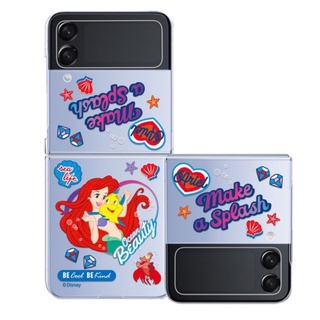 🌈 PreOrder 🧜‍♀️ Disney Princess Little Mermaid Ariel Z Flip 3 / Z Flip 4 Case เคสแอเรียล ลิขสิทธิ์แท้