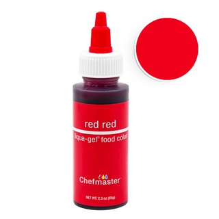 Chefmaster Color RED RED Liqua-Gel 2.3oz/5061 สีเจลผสมอาหาร สีแดงสด