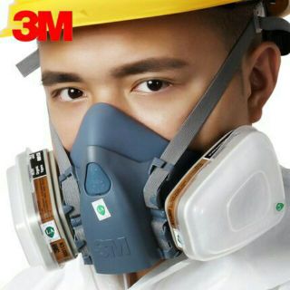 หน้ากาก 3M 7502 กรอง 6001 CN กันกลิ่น กรองสารเคมี เชื้อโรคและฝุ่นละออง หน้ากากพ่นยา