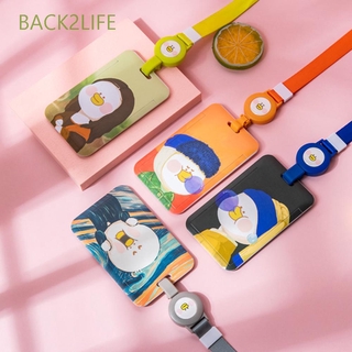 Back2Life กระเป๋าใส่บัตรลายการ์ตูนน่ารักสําหรับผู้หญิง