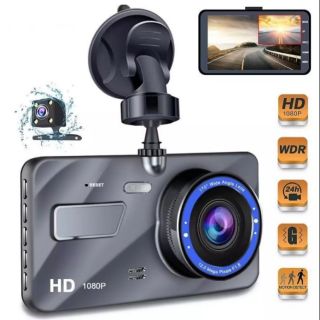 กล้องติดรถยนต์ รุ่นใหม่ล่าสุด Full HD Car Camera หน้า-หลัง WDR+HRD หน้าจอใหญ่ 4.0 รุ่น A5SE