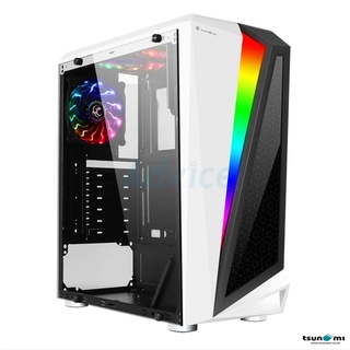 เคสคอมไฟ RGB ATX CASE (NP) TSUNAMI GALAXY G10 PHANTOM (WHITE)