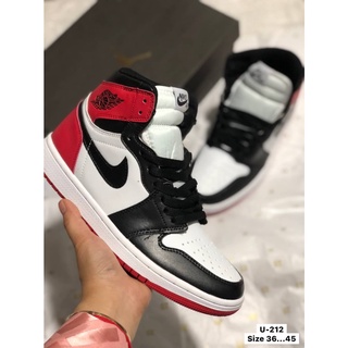 รองเท้าNike Jordan 1 High รองเท้าไนกี้ จอร์แดน1 รองเท้าหุ้มข้อ รองเท้าผ้าใบสตรีทแฟชั่น รองเท้ากีฬา พร้อมกล่อง+อุปกรณ์ครบ