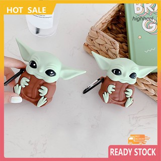 เคสหูฟังไร้สาย แบบนิ่ม ลาย Yoda Baby น่ารัก สําหรับ Airpods 1 2