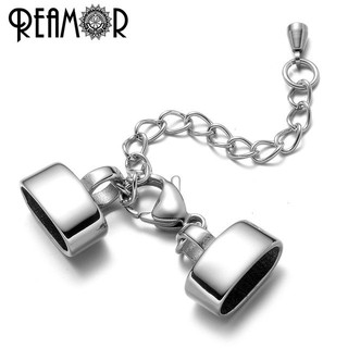 REAMOR (12mmx6mm) ข้อต่อ สแตนเลส 316l สร้อยข้อมือ DIY