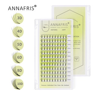 Annafris ขนตาปลอม ขนมิงค์ 6d เพิ่มความยาวขนตา สําหรับแต่งหน้า