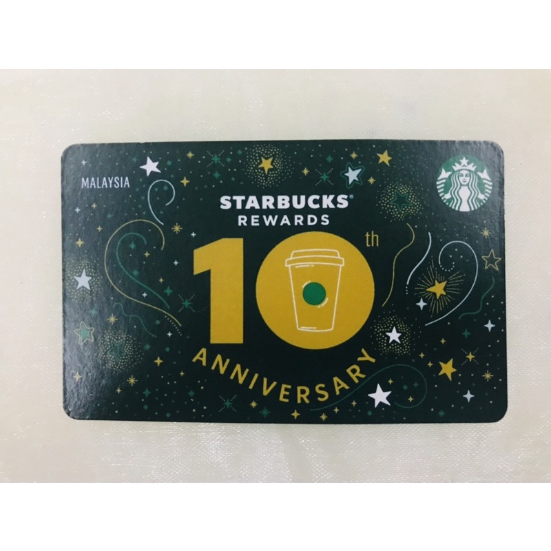Starbucks Coffee Starbucks Card 2022 10th Anniversary