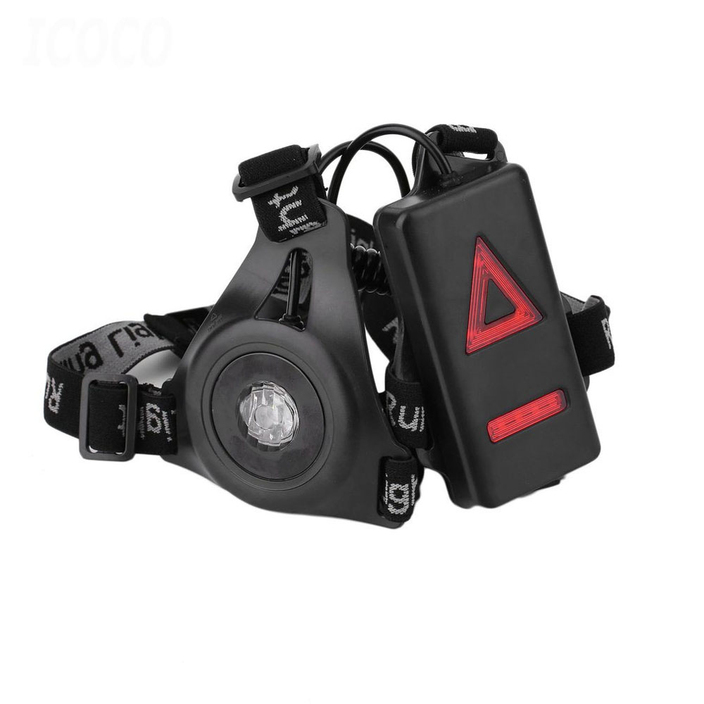 MENGXUAN Portable Running Lights Adjustable Warning Light Chest Lamp ...