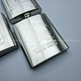 ขวดใส่วิสกี้ 200ml ขวดพกพา ขวดใส่น้ำ สแตนเลส ไม่เป็นสนิม ขวดมีฝา พร้อมส่ง