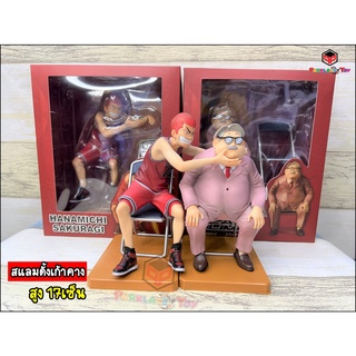 โมเดล สแลมดั้ง ซากุรางิ กับ อาจารย์อันไซ เก้าคาง สูง 17เซ็น Model Slamdunk Sakuragi VS Anzai Tall 17CM