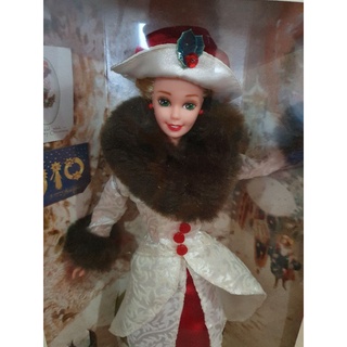 1995 HOLIDAY MEMORIES BARBIE SPECIAL EDITION HALLMARK DOLL **กล่องไม่สวย** 14106 #107#