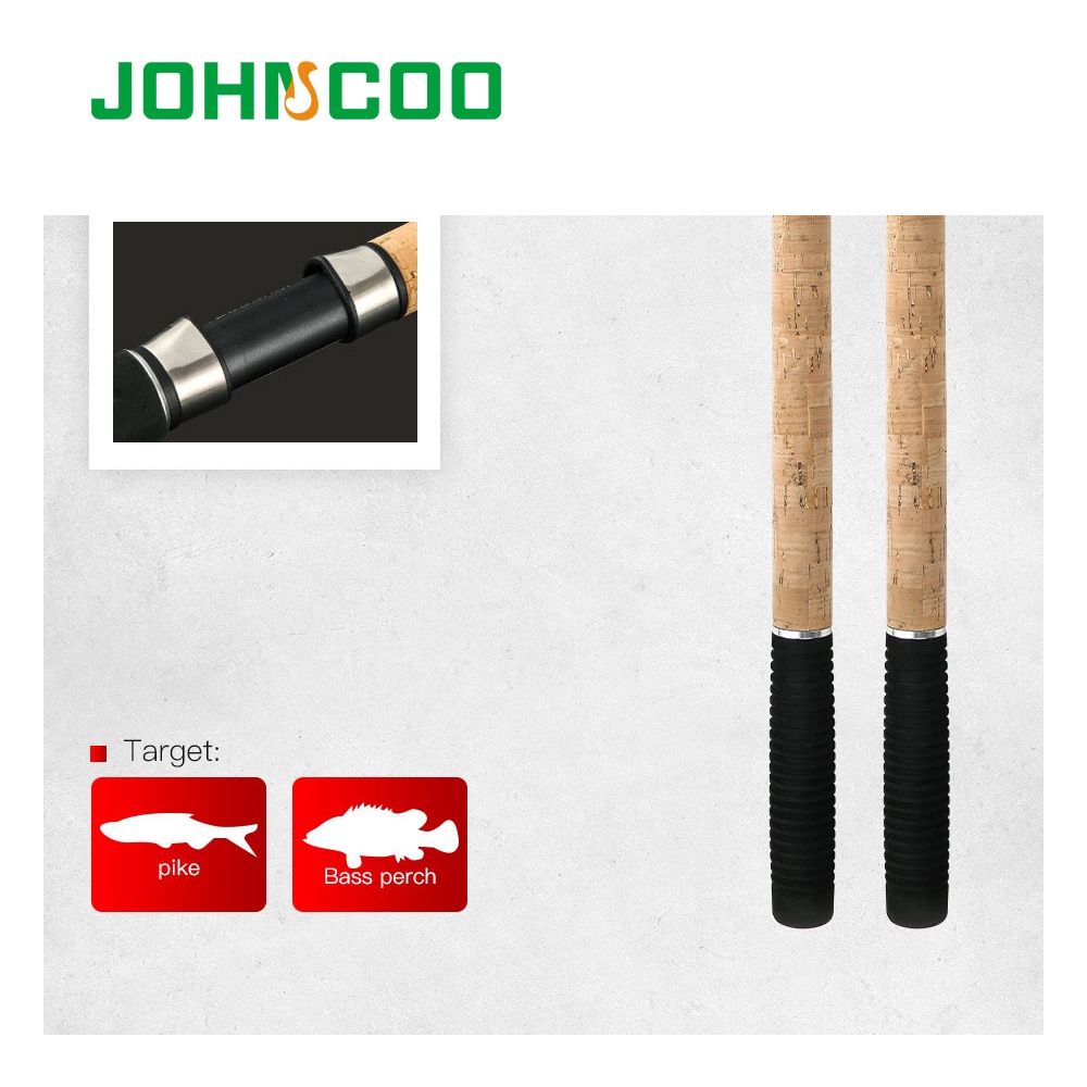  Fishing Rod 1 Pcs 2.4m 2.7m 3.0m 3.6m Telescopic Spinning  Fishing Rod Carbon Wooden Handle Carp Fishing Pole Sea Rock Fishing Rod  Test 30-150g Spinning Rod (Size : 203cm) 