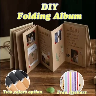 [Coisíní]พับหน้าอัลบั้มภาพDiyวางสไตล์สมบัติอัลบั้มภาพคู่ของขวัญทํามือสําหรับของขวัญDiyโรแมนติกของขวัญวันวาเลนไทน์สําหรับแฟนแฟนครบรอบ