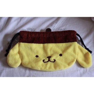 ถุงหูรูดใส่ของใช้ Pom Pom Purin ขนสั้น ลิขสิทธิ์Sanrio