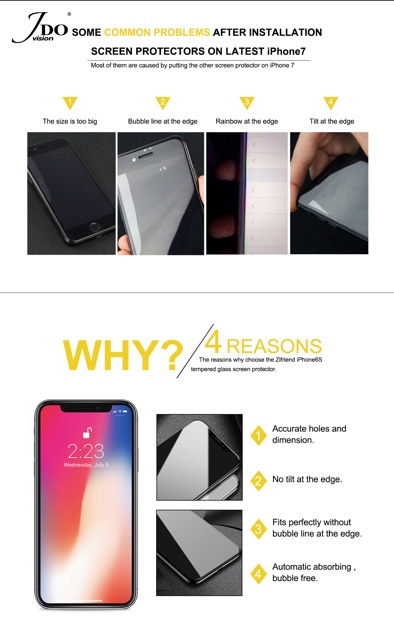 ฟิล์มกระจกเต็มจอSAMSUNG A51 A71 J4 J6 J7 J8 A8 PLUS A9PRO J7PRIME A7 A9 2018 กาวเต็มจอทั้งแผ่น2.5D 0.26 FULL JDOFILM #7