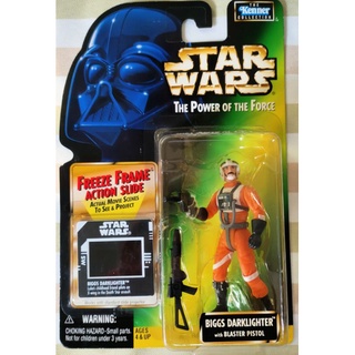 Star wars The power of the force  Freeze Frame Card Biggs Darklighter 3.75"