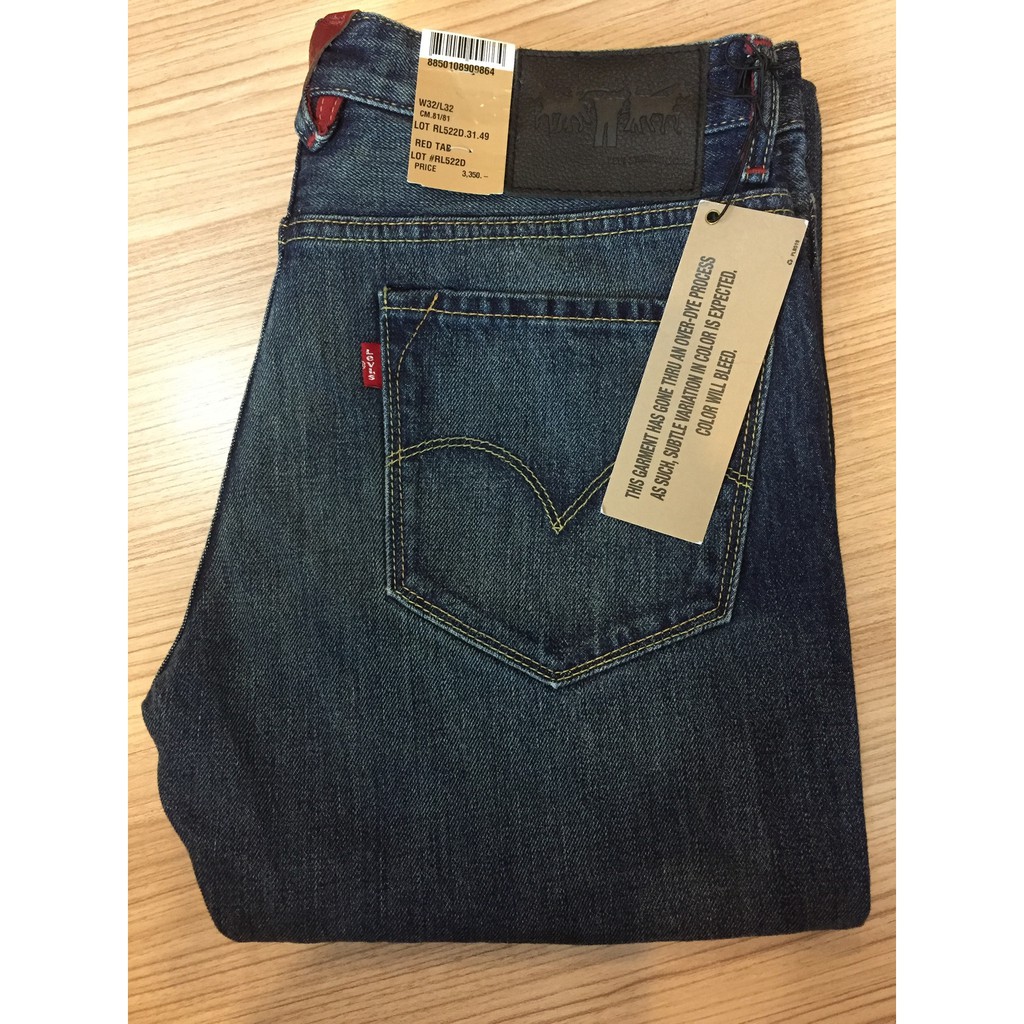 กางเกงยีนส์ Levi's RED TAB RL522D.31.49 W32 L32 - ของใหม่ รับประกันของแท้ 100%