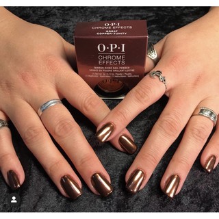 พร้อมส่งผงโครม OPI สี Great Coppertunity รุ่น Chrome Effects mirror shine nail powder  ผงโครมสีCopper วิ้ง