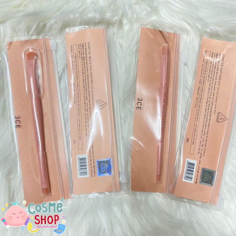 พร้อมส่ง 3CE Brush 11 (Lip brush, Concealer Brush, Eyeshadow & Liner bush) ของแท้ 💯% สแกน Hidden tag