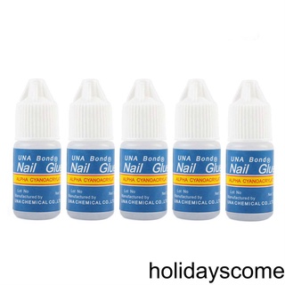 [HCLM] 5pcs 3g Nails Art Glue for False Nails UV Gel Nails Decoration Glue Manicure Tool