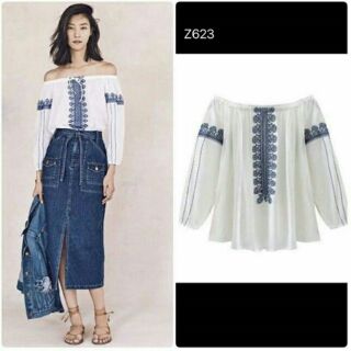 ZARA เสื้อปาดไหล่