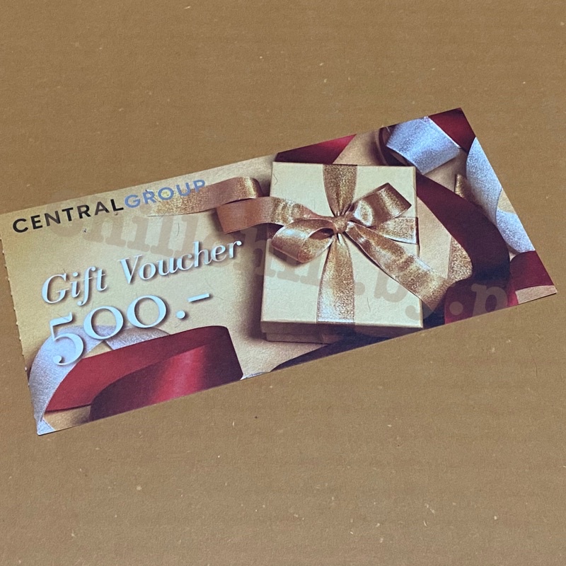 บัตรของขวัญ Gift Voucher Central Tops ไม่มีวันหมดอายุ