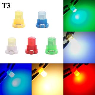 10 ชิ้น แผงไฟ Led หลอดไฟ B8.5D T3 T4.2 T4.7 Led Bulb สีฟ้า สีแดง สีเขียว สีเหลือง แผงหน้าปัดควบคุมรถยนต์ สําหรับรถยนต์ รถจักรยานยนต์