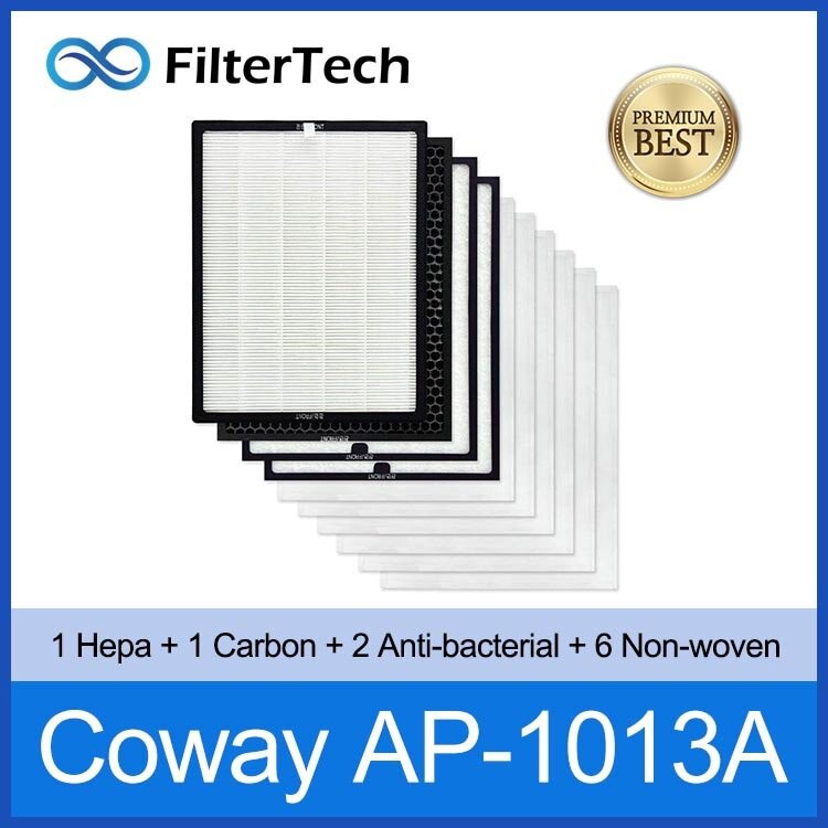 Filtertech - ไส้กรองเครื่องฟอกอากาศทดแทนชุด 1 ปี - Coway AP-1013A