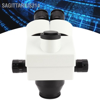 Sagittarius314 7X-45X ชุดเลนส์กล้องจุลทรรศน์ สามขา อุปกรณ์เสริมสเตอริโอ สีขาว