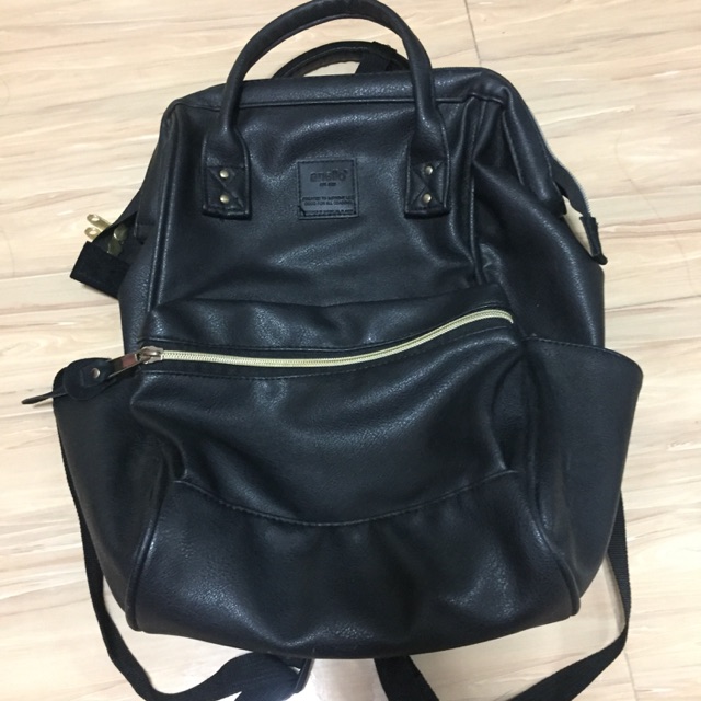 เป้หนัง anello แท้ สีดำ หิ้วจากญี่ปุ่น classic 15"