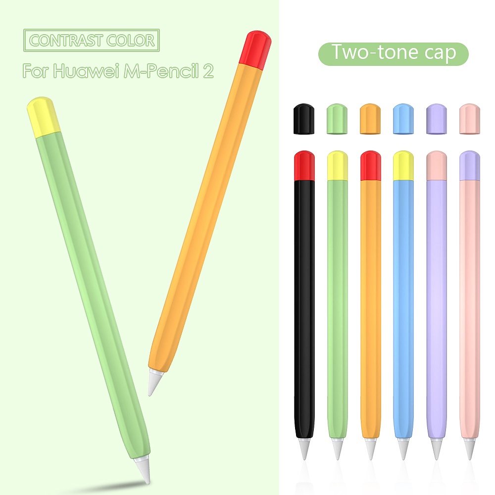 เคสซิลิโคนนิ่ม กันลื่น หลากสี สําหรับ Huawei M-Pencil 2 Huawei Matepad Tablet Touch Pen M Pencil2