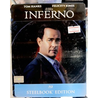 Blu-ray Steel Book :​ INFERNO (2016) อินเฟอร์โน โลกันต์นรก " Tom Hanks, Irrean Khan, Omar Sy " กล่องเหล็ก