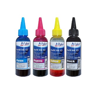 Hi-jet หมึกเติม Inkjet Refill Ink (C) 100 ml. (เลือกสีได้)