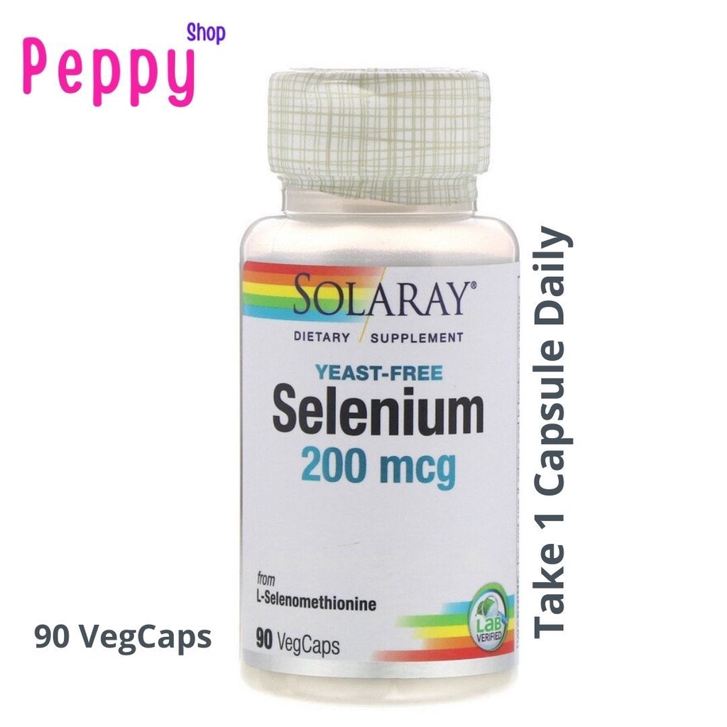 Solaray selenium 200 mcg 90 vegcaps 200