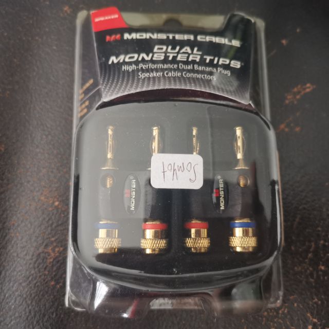 Monster Home Theater Dual Banana Speaker Cable Adapters MKII ฟรีค่าส่ง
