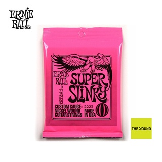 ERNIE BALL SUPER SLINKY 2223 สายกีตาร์ไฟฟ้าแบบชุดเบอร์ 9 (CUSTOM GAUGE 09-42)