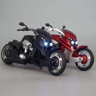 1:12 Diecast Sport Motorcycle Model Toy Yamaha V-Rex Replica With Sound &amp; Light