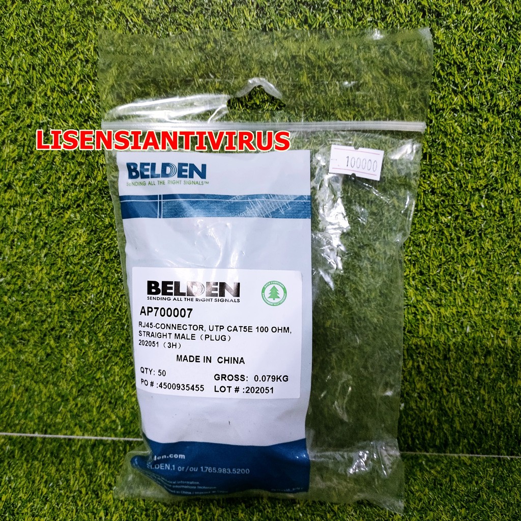 BELDEN CAT 5 LAN CONNECTOR ต้นฉบับ BELDEN ไม่ใช่ KW YES