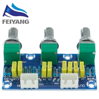 Xh-m802 บอร์ดโมดูลขยายเสียง พรีแอมป์ อิเล็กทรอนิกส์ PCB ปรับได้ เสียงสูงต่ํา Diy