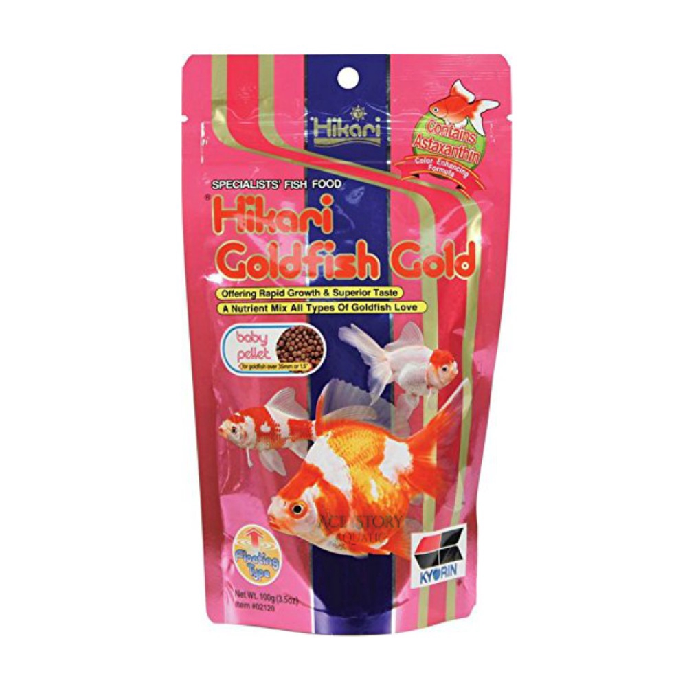 Hikari Goldfish Gold Baby Pellet 100g , Makan Ikan Emas