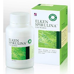 สาหร่าย เอลเคน สไปรูไลน่า( Elken Spirulina ) 100 และ 500 เม็ด ราชาแห่งสไปรูลิน่า ช่วยลดคลอเลสเตอรอล 