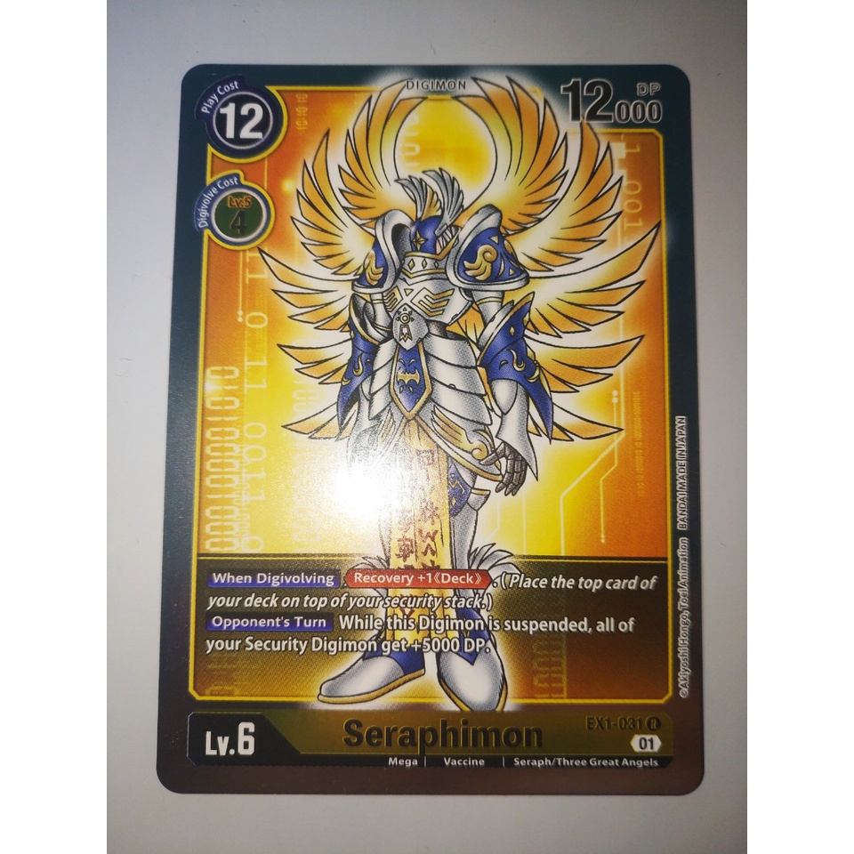 การ์ด Digimon - TCG - Seraphimon / EX1-031